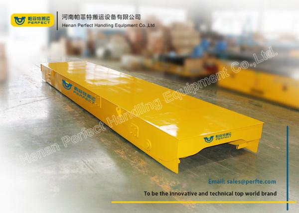 Workshop Rail Flat Cart Heavy Cargo Transfer Car Big Starting Power With Crane