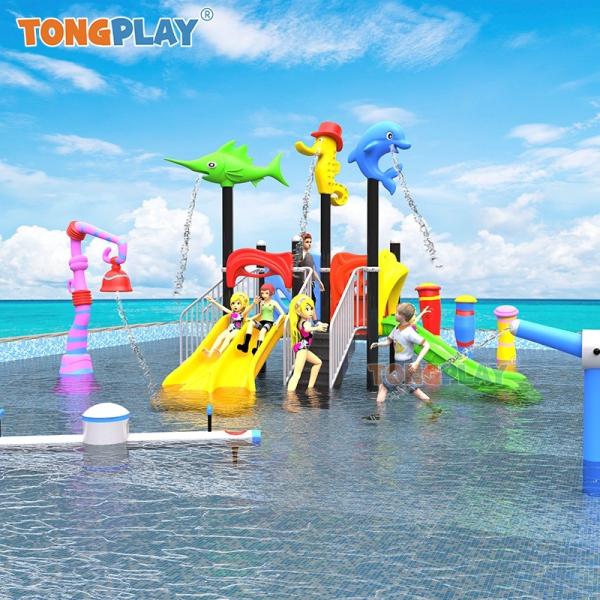 Équipement de parc aquatique en plastique, toboggan à eau moderne, jardin d'enfants, jouets en plastique