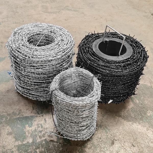 High Tensile Barbed Fencing Wire Galvanized Steel Double Twisted Farm Barbed Wire
