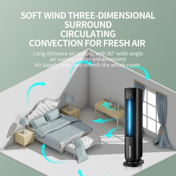 Remote Control Air Conditioning Fan Water Cycle Humidification and Multi-Functional