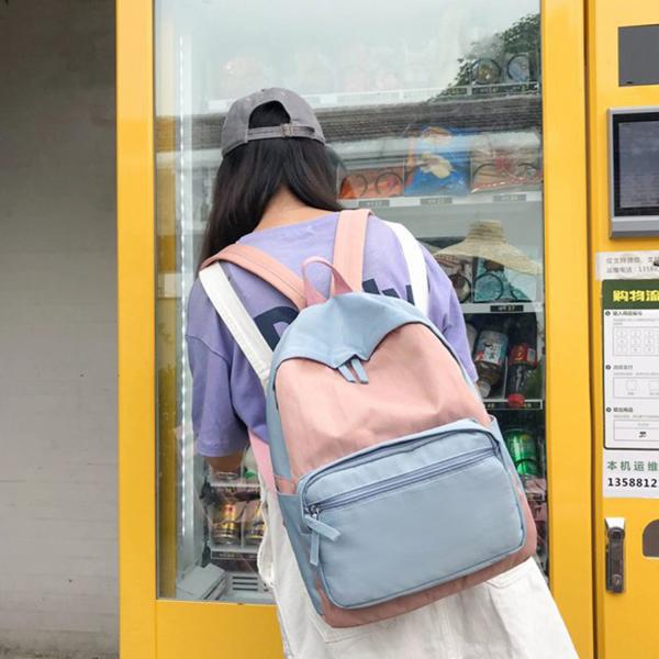 Ins fashion sports new ins color nameplate backpacks student bags handbags