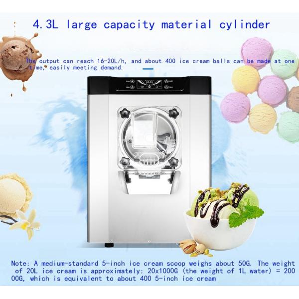 Fully Automatic High Production Hard Ice Cream Mixer Machine with 400 Pieces/h Output