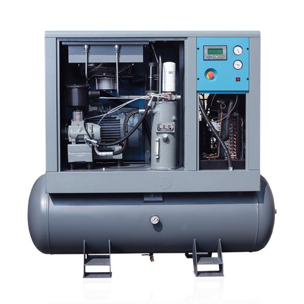 15 Hp Combined Screw Air Compressor 11kw High Pressure For Fiber Laser Cutting