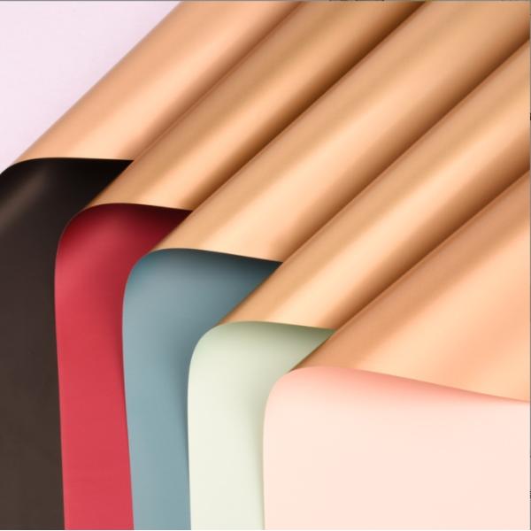 Factory Direct Sales Of Light Luxury Series Double-sided Golden Paper Flower Materials, Korean-style Bouquet Wrapping Paper, Flower Shop Wrapping Paper