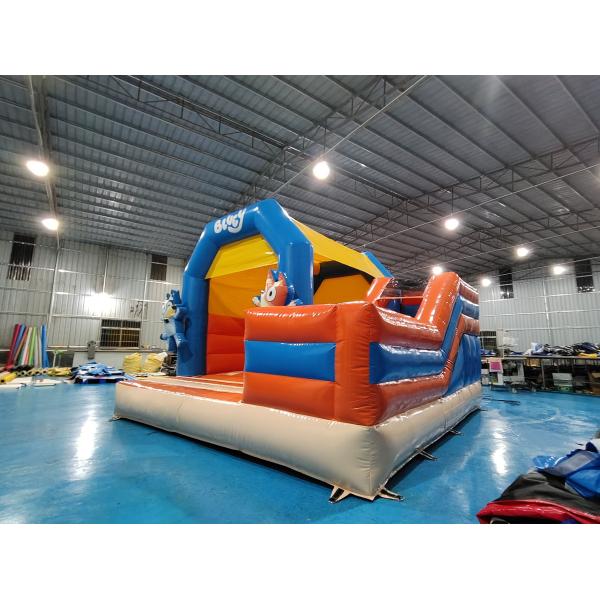 Устойчивый к пробоям Детский скачкообразный замок со слайд-собаками Мультфильм