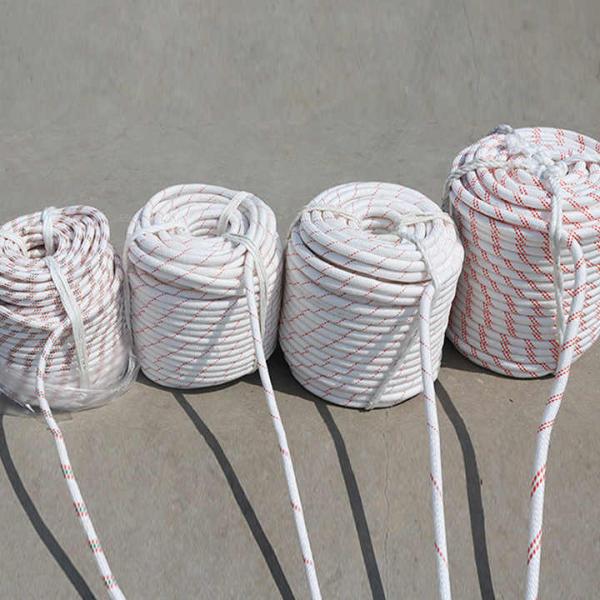 Double Solid Braided Polyester Mooring Ropes Dock Line Boat Rope