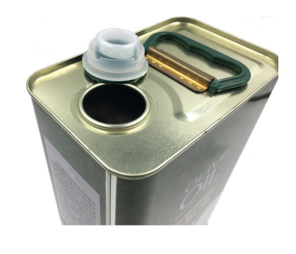 Waterproof 2L Rectangular Olive Oil Tin Cans CMYK Printing