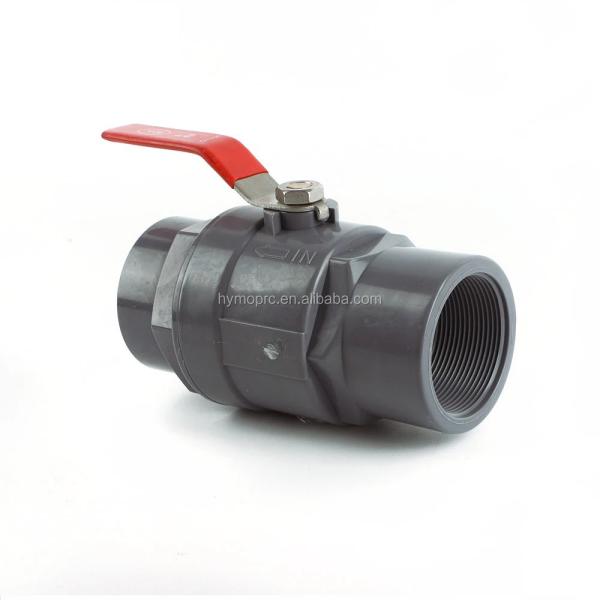 ISO/ASTM Standard ABS Handle PVC Two-Piece Ball Valve for and Convenient in Shanghai