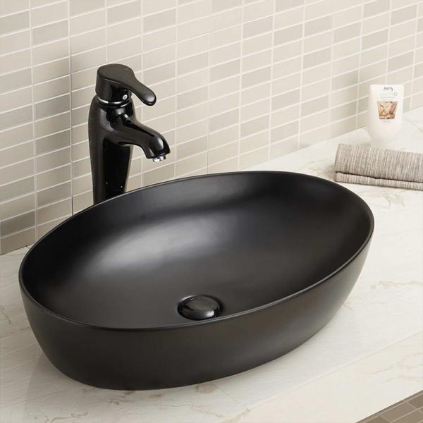 Dissipador oval 500 do banheiro da porcelana x 300 600 x 450 600 x 300 não porosos