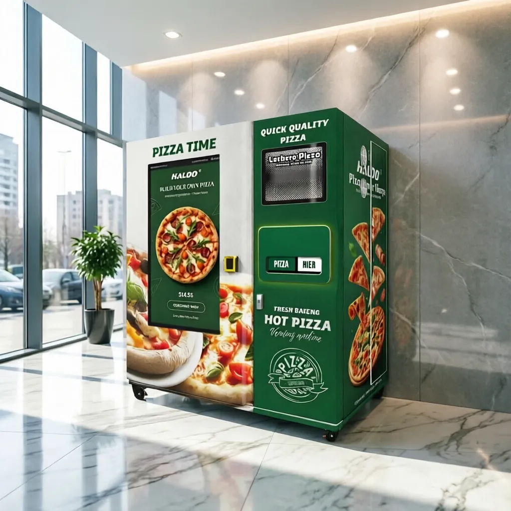 Pizza Vending Machine | 24-Hour Refrigerated, Smart Pickup and Dual-Mode Heating Unmanned Pizza Retail Equipment