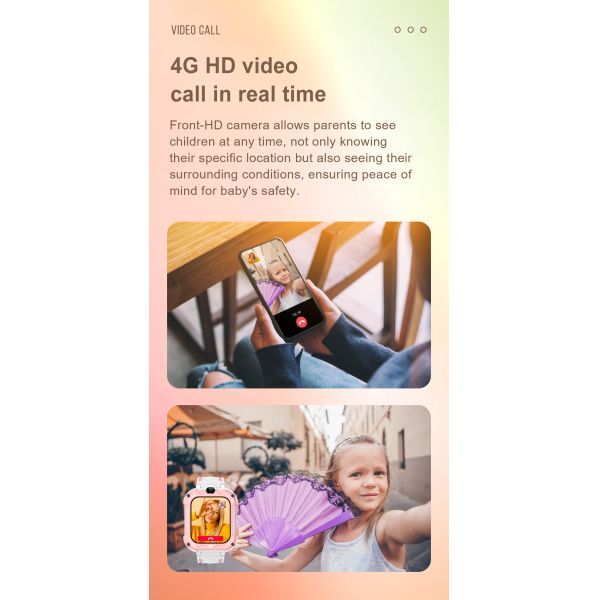 Eraysun K39H Kids Smart Watch 1.83inch GPS LBS GSM WIFI SOS SIM Card Anti Lost 800mah Video Call Smart Watches