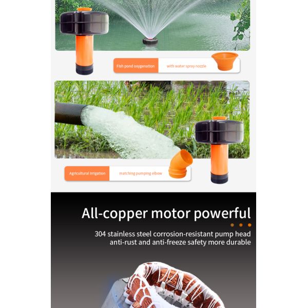 Larissa Pond Fountain Aerator, 750W 220V Powerful Floating Pond Fountain Pump for Small Large Ponds Lake Pond Jet System