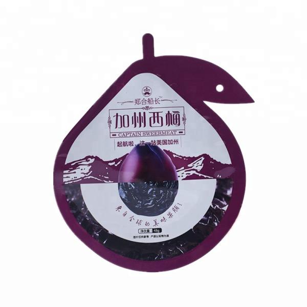 Plastic Material Shaped Pouch Round Shape Mylar Food Packaging Bag Long Lifespan