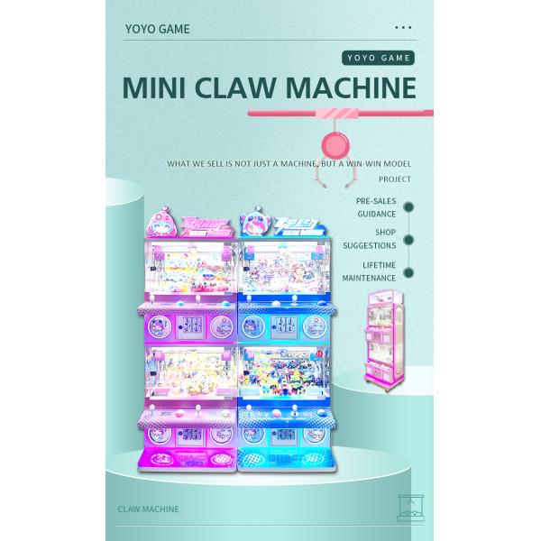 Arcade Game Machine Coin Operated Vending Mini Claw Machine With Bill Acceptor Mega Mini Claw Machine