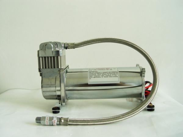 200PSI Single Chrome Car Air Compressor 12v , Air Ride Suspension For Trucks