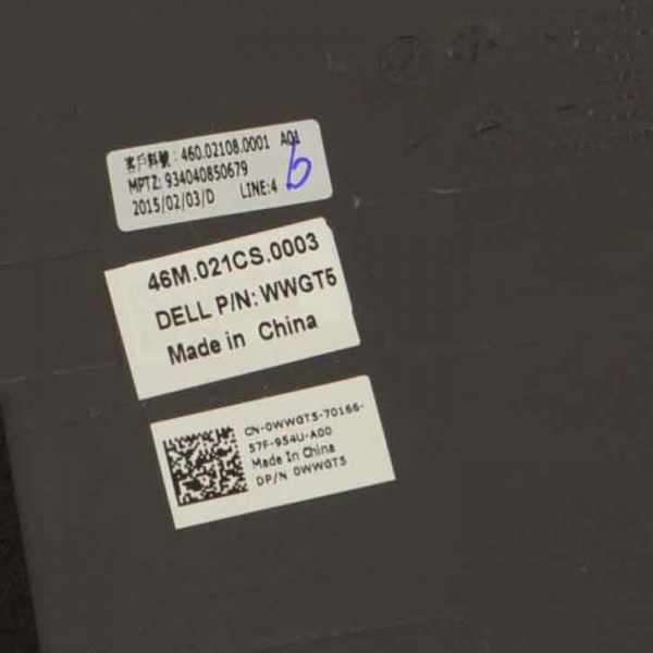 Black Laptop LCD Back Cover For Dell Latitude 11 3150 WWGT5 0WWGT5 46M.021CS.0003