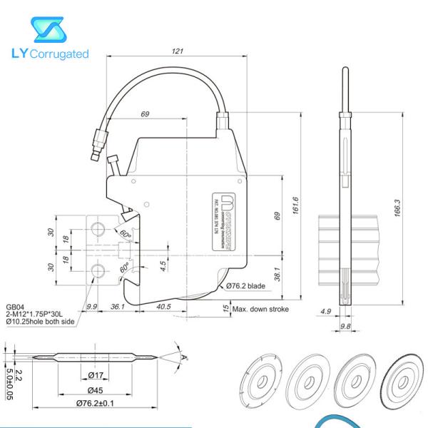 Пневматическое воздушное давление держателя режущего инструмента разрезая нож для Nonwoven ткани