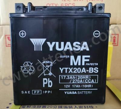 17Ah Absorbent Glass Mat 12V AGM Battery Yuasa YTX20A-BS OEM
