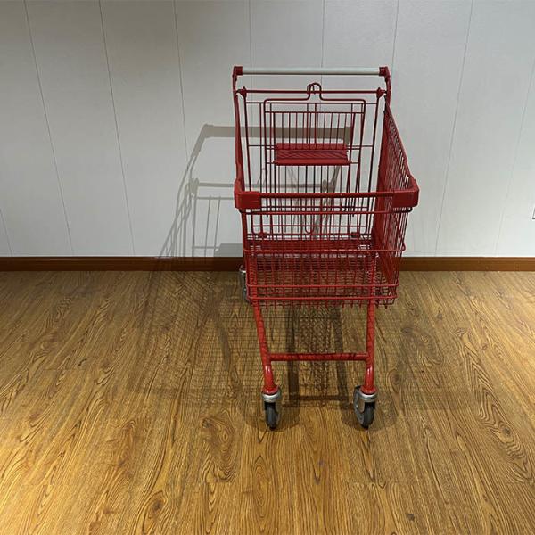 Customizable Spar light commercial 210L red shopping cart supermarket shopping cart