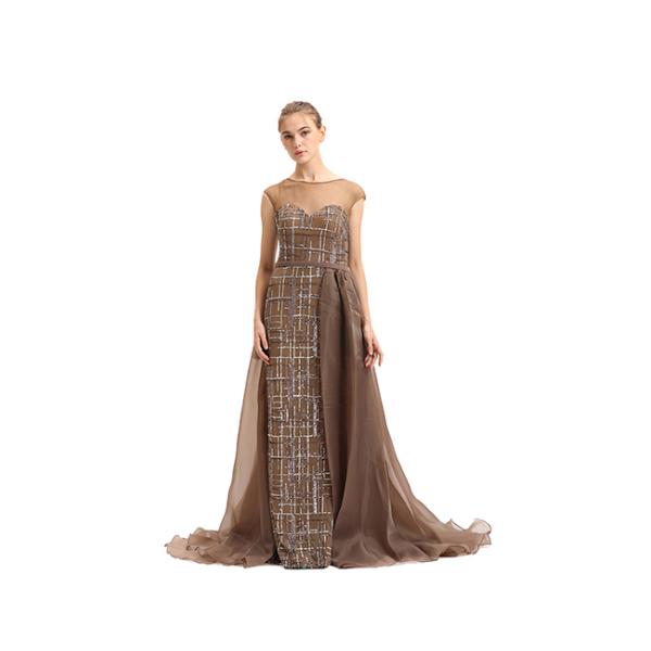 Ladies Vintage Evening Dresses With Mini Cape Irregular Silhouette