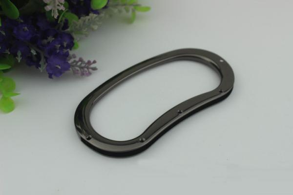 Wholesale new bag making accessories DIY zinc alloy 2 color bag metal handle