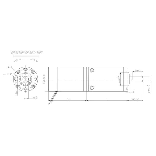 Permanent Magnet 12V 50 Rpm DC Motor 1Rpm 12nm Brushed DC Gear Motor