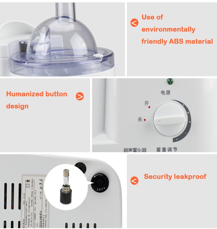 Ультразвуковой портативный Nebulizer 40W 1.7MHz компрессора с профессиональной батареей