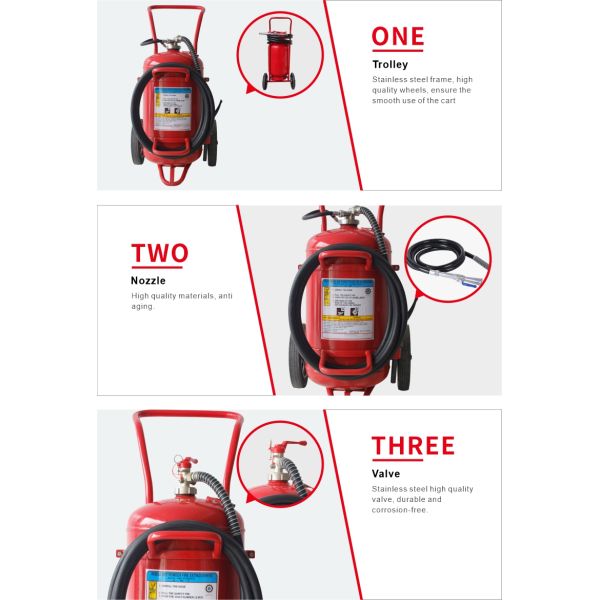 Wheeled Foam Fire Extinguisher Marine fire extinguisher