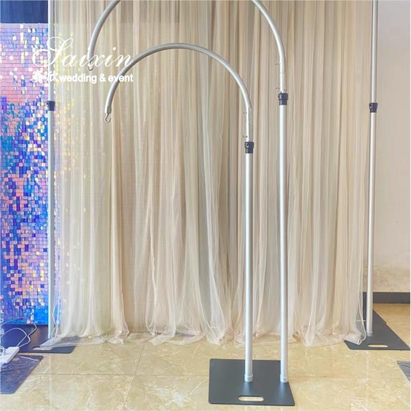 Fornecimento de fábrica de alta qualidade candelabro ajustável estrutura de alumínio para decoração de casamento