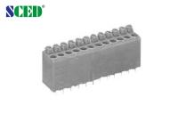 bloco terminal de Screwless da mola do PWB do passo de 3.81mm, 16 - 20 Calibre de diâmetro de fios 300V 10A, 2P - 28P