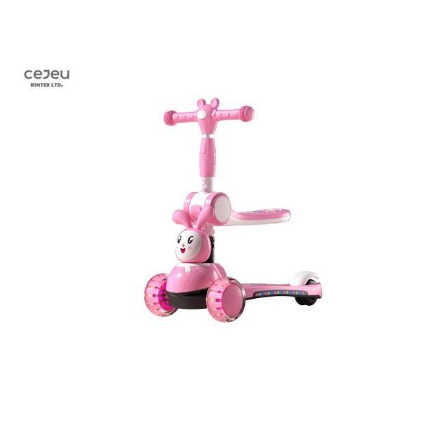 Скутер 3 детей колеса с синью регулируемой высоты белой