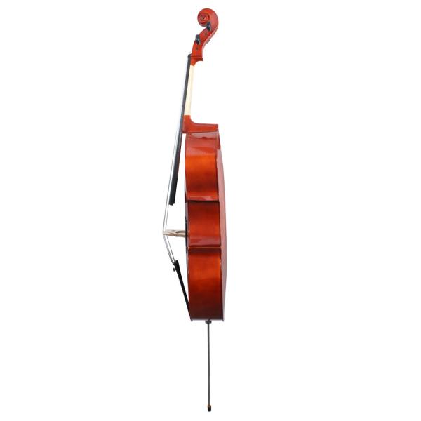China Hand Made  Professional Wholesale Glossy Varnishing 4/4 Cello The panels are  made of solid spruce wood