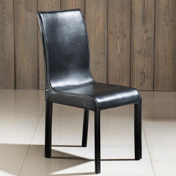 Customized PVC Leather Dining Chairs With Metal Legs Hotel Conference Using