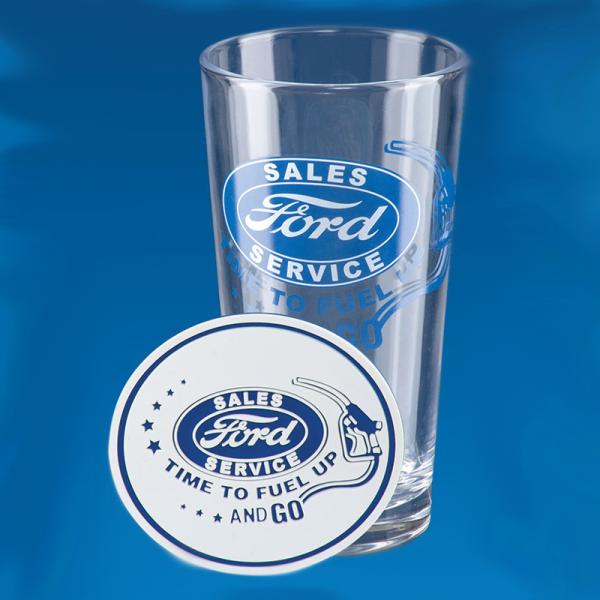 Tall Giant 20 Oz Pint Craft Beer Glasses With Color Decal