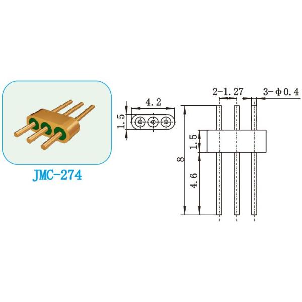 Kovar Multi-pin Headers Hermetic Glass To Metal Seal Connectors 7052 7070