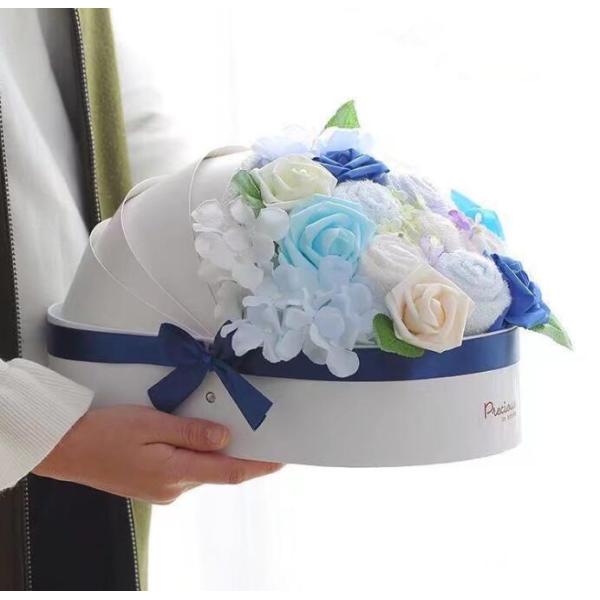 На заказ детская колыбель цветочный букет коробка упаковка доставка изысканный день рождения