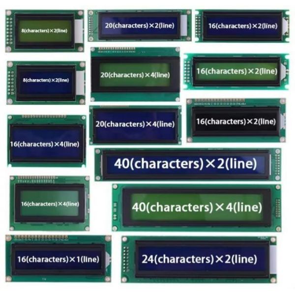 16x2 Character LCD Display STN Blue 5V Monochrome LCD Module ST7066U Controller Replacement