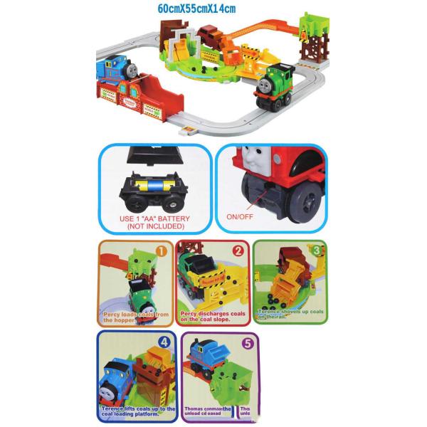 Thomas electric train track train suit quarry on the 1st electric toys for children