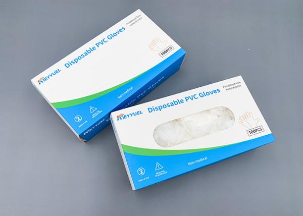 Elongation : ≥300% Disposable PVC Glove Resistance to Chemical