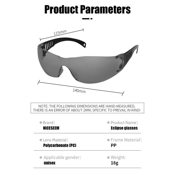Solar Eclipse Glasses Certified Safe Shades for Direct Sun Viewing Approved 2024