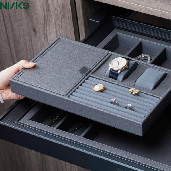 Organizador de accesorios de moda de vestuario Tray de cajones de joyería