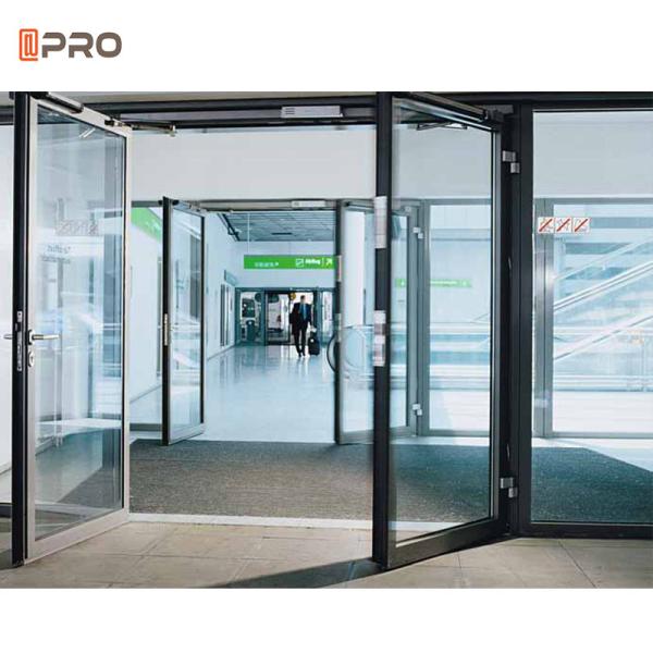Heat Insulation Aluminium Hinged Doors Outward Casement Double Action Swinging Door