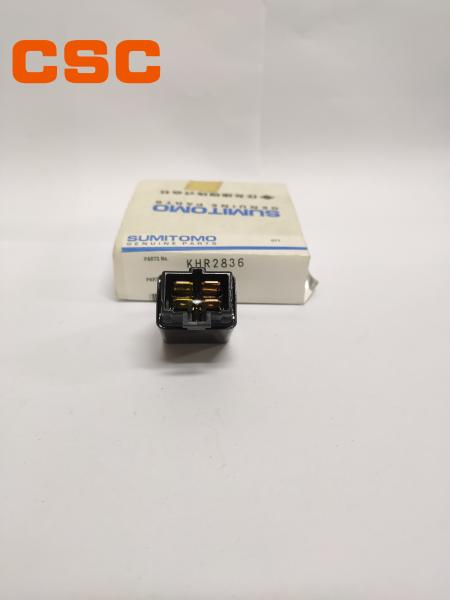 Peças pretas do equipamento da máquina escavadora do relé SH200A3 SUMITOMO de KHR2836 DC24V