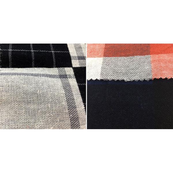 Stonewashed пряжа тканей проверки 80gsm-150gsm и нашивки покрасила белье для одежды