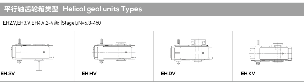 EH3HH Series High Torque Helical Bevel Gearbox with Cast Iron Housing and IEC Input Flange for Industrial Gear Drive