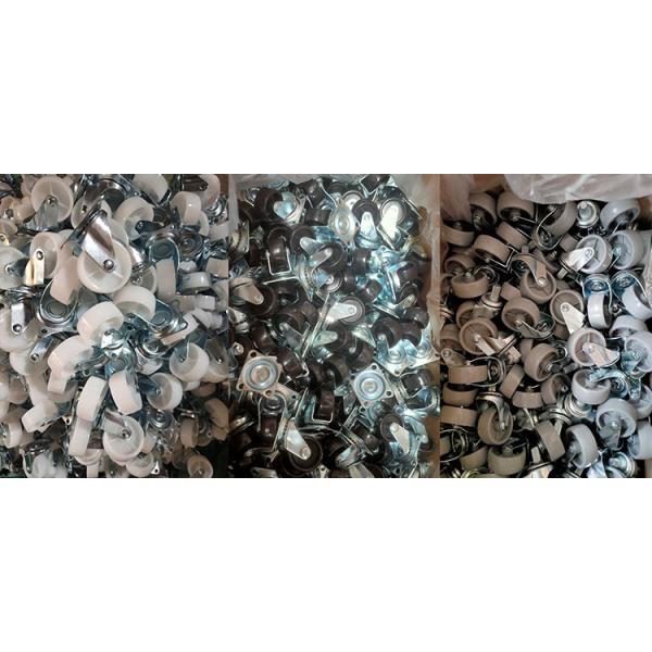 колеса направления 2in 66lbs рицинусы обязанности белого PP твердые светлые для продажи