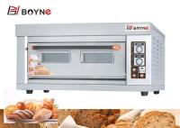 1220mm 1 four électrique industriel de cuisson de pain du four solides solubles 6.6kw de plateaux de la plate-forme 2