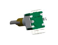 Encodeur rotatif à arbre métallique de la série EC11 de petite taille de 11 mm Encodeur rotatif incrémentiel vertical pour l'audio automobile