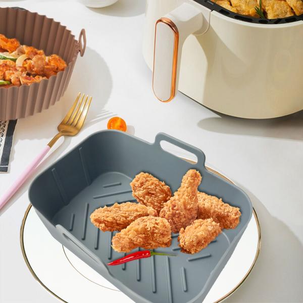 Многофункциональный вкладыш Fryer воздуха прямоугольника инструмента кухни силикона многоразовый