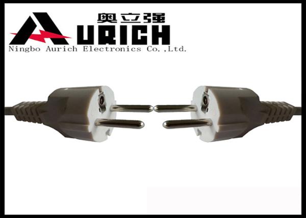 AC Plug Europe Power Supply Cord PVC Insulation , Two Prong Appliance Cord